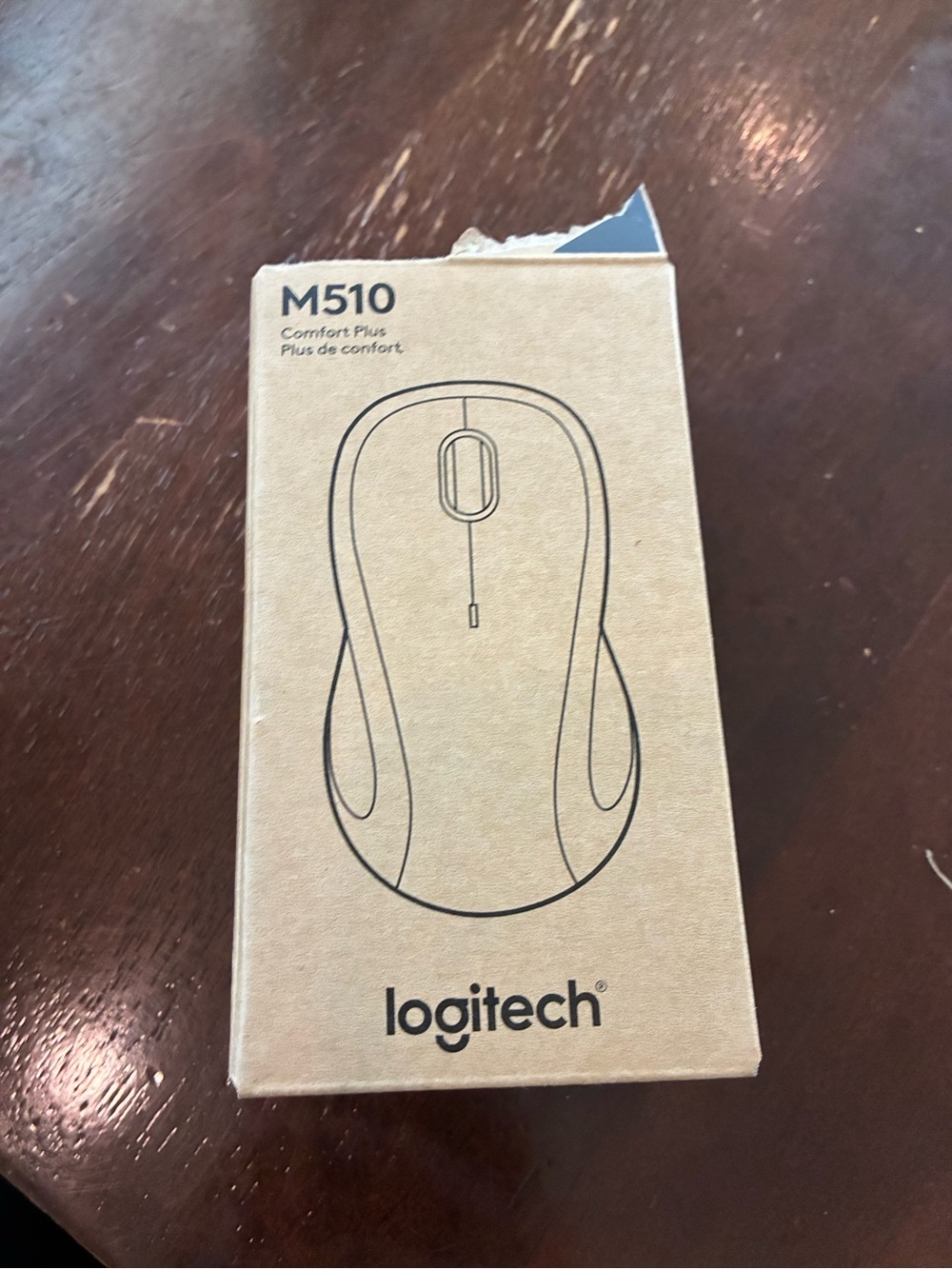 Logitech M510 Wireless Mouse - Brown Kraft Box